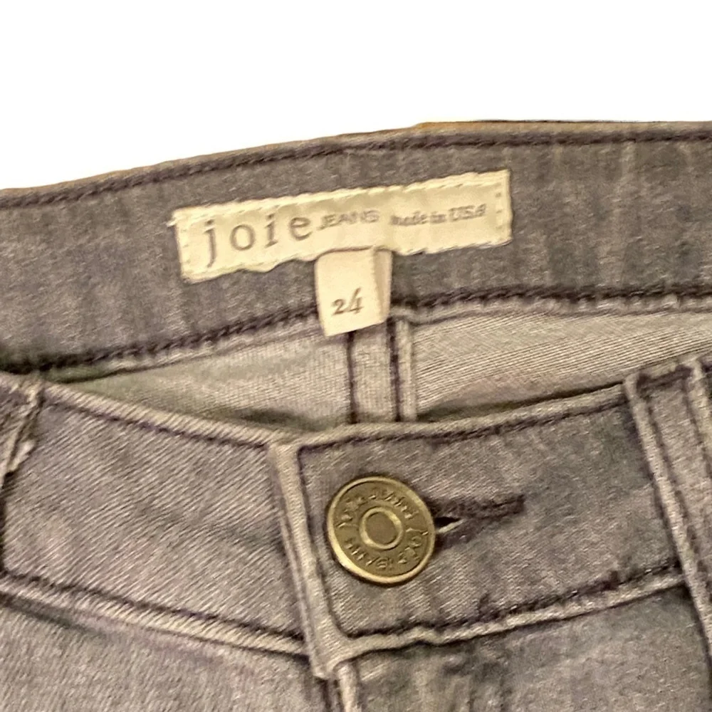 Joie Midrise Gray Ankle Skinny Denim Jeans Size 24